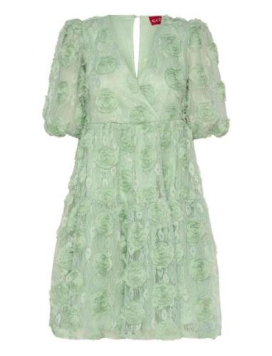 Milliecras Dress Kort Klänning Green Cras