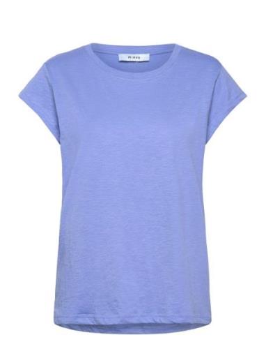 Leti T-Shirt Tops T-shirts & Tops Short-sleeved Blue Minus
