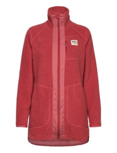 Sanne Pile Jacket Sport Sweat-shirts & Hoodies Fleeces & Midlayers Red...