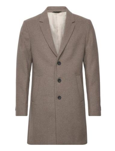 Jjemorrison Wool Coat Sn Yllerock Rock Beige Jack & J S