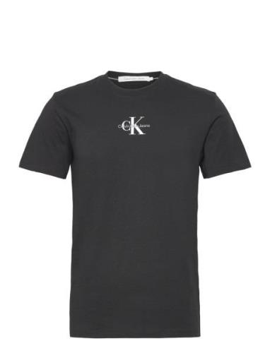 Calvin Klein Jeans Monologo Regular Tee Svart