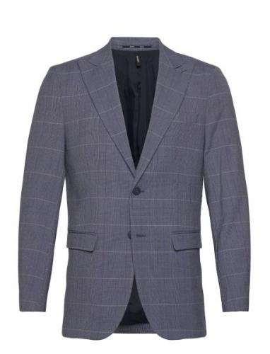 Selected Homme Slhslim-Liam Blue Check Blz Flex Blå