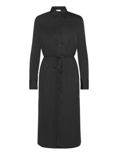 Calvin Klein Recycled Cdc Midi Shirt Dress Svart