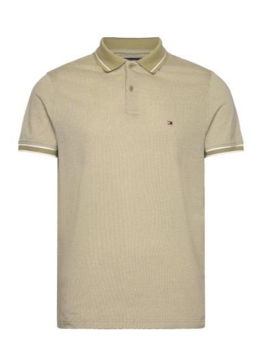 Tommy Hilfiger Monotype Oxford Collar Reg Polo Khaki Green