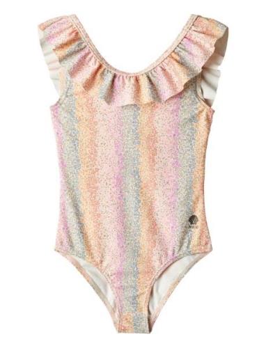 Swimsuit Marie-Louise Baddräkt Badkläder Multi/patterned Wheat