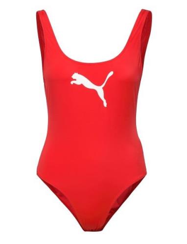 Puma Swim Puma Swim Women Swimsuit 1P Röd