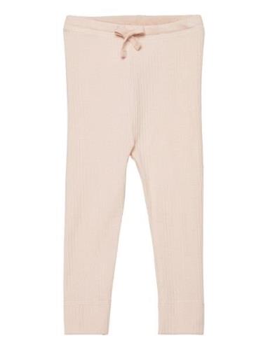 Copenhagen Colors Rib Jersey Leggings W. String Rosa