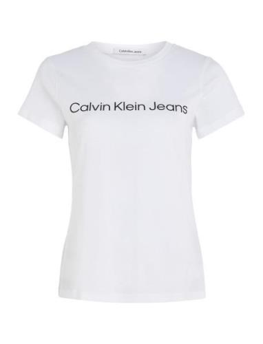 Calvin Klein Jeans Core Instit Logo Slim Fit Tee Vit