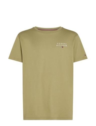 Cn Ss Tee Logo Tops T-shirts Short-sleeved Khaki Green Tommy Hilfiger