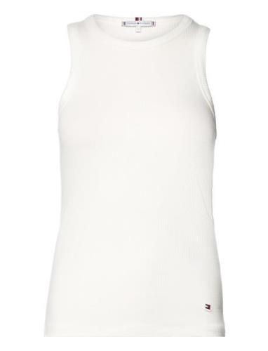 Tommy Hilfiger Slim 5X2 Rib Tank Top Ns Vit