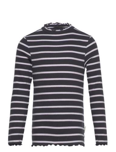 Tom Tailor Striped Rib Longsleeve Marinblå