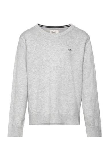 GANT Shield Classic Cotton C-Neck Grå