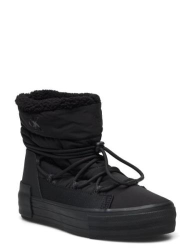 Calvin Klein Bold Vulc Flatf Snow Boot Wn Svart