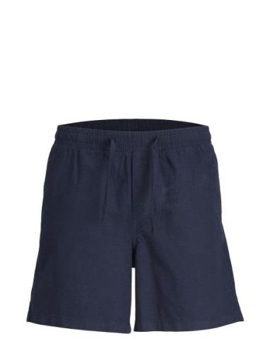 Jack & J S Jpstjaiden Jjsummer Linen Blend Sh Jnr Marinblå