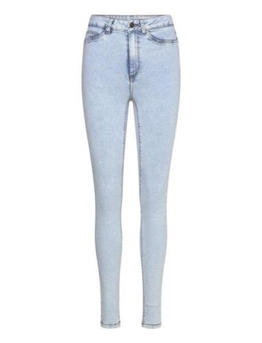 NOISY MAY Nmcallie Hw Skinny Jeans Vi482Lb Noos Blå