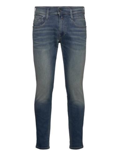 Replay Anbass Trousers Slim Hyperflex Dust Blå