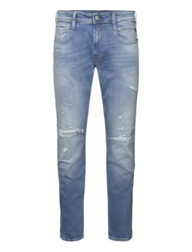 Replay Anbass Trousers Slim 573 Online Blå