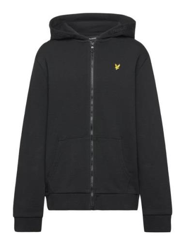 Lyle & Scott Zip Through Hoodie Svart