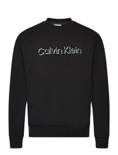 Calvin Klein Shadow Embossed Logo Sweatshirt Svart