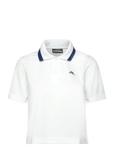 J. Lindeberg Carina Jacquard Polo Vit