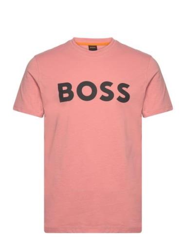 Thinking 1 Tops T-shirts Short-sleeved Pink BOSS