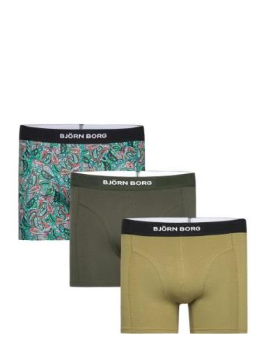 Premium Cotton Stretch Boxer 3P Boxerkalsonger Green Björn Borg