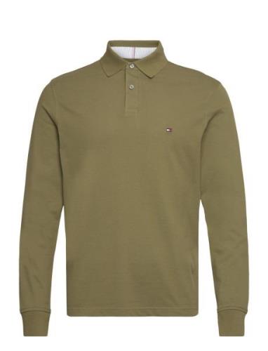 1985 Regular Ls Polo Tops Polos Long-sleeved Green Tommy Hilfiger