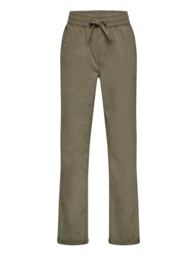 Cotton Jogger-Style Trousers Bottoms Sweatpants Khaki Green Mango