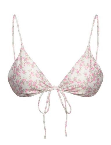 Gina Tricot Semishine Triangle Bikini Top Rosa