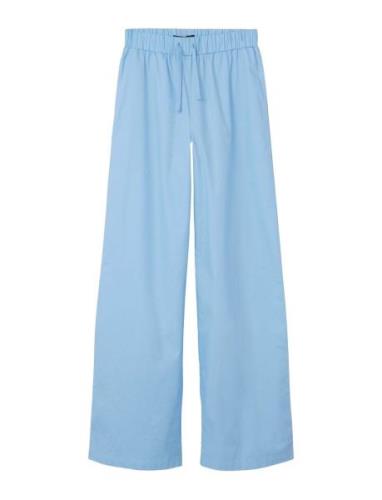 Nlffouise Poplin Straight Pant Bottoms Trousers Blue LMTD