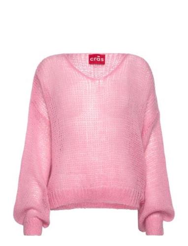 Smoothcras Pullover Tops Knitwear Jumpers Pink Cras
