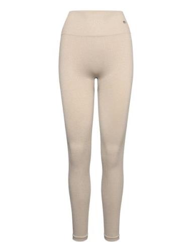 Molly Tights Sport Running-training Tights Beige Drop Of Mindfulness