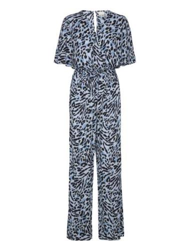 Ihmarrakech Aop Js Fl3 Bottoms Jumpsuits Blue ICHI