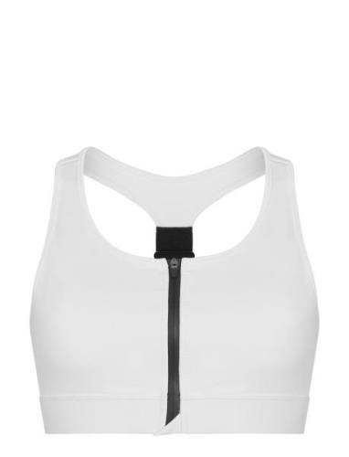 Front Zip Sportsbra Sport Bras & Tops Sports Bras - All White Röhnisch