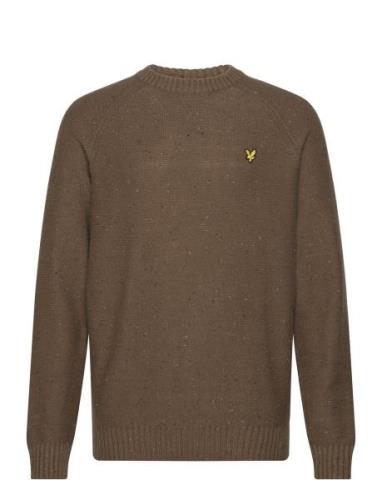 Lyle & Scott Raglan D Gal Crew Neck Khaki Green