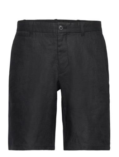 Slim-Fit 100% Linen Bermuda Shorts Bottoms Shorts Casual Black Mango