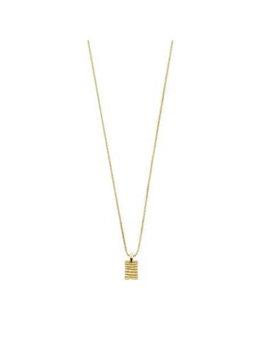 Pilgrim Jemma Square Pendant Necklace Guld