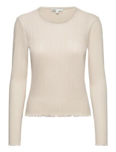 ONLY Onlcarlotta L/S Top Noos Jrs Kräm