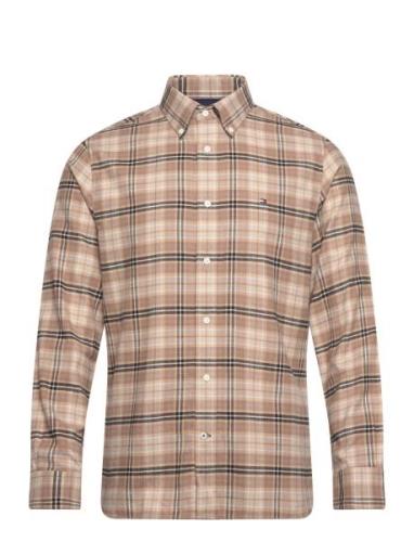 Tommy Hilfiger Brushed Tommy Tartan Small Shirt Beige