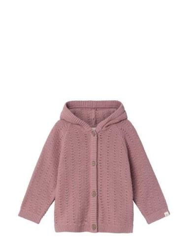Nbfdaimo Ls Knit Jacket Lil Tops Knitwear Cardigans Pink Lil'Atelier