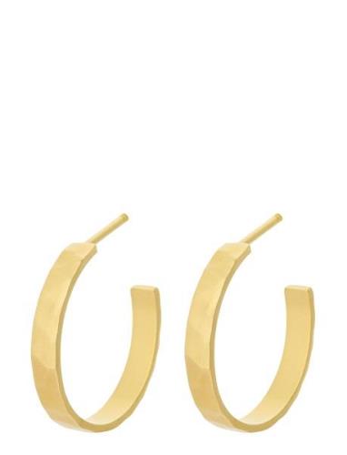 Pine Hoops Accessories Jewellery Earrings Hoops Gold Pernille Corydon