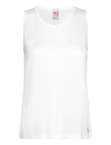 Sanne Tanktop Sport T-shirts & Tops Sleeveless White Kari Traa
