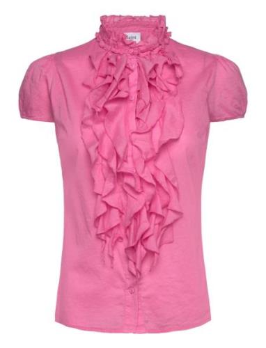 Tillisz Ss Shirt Tops Blouses Short-sleeved Pink Saint Tropez