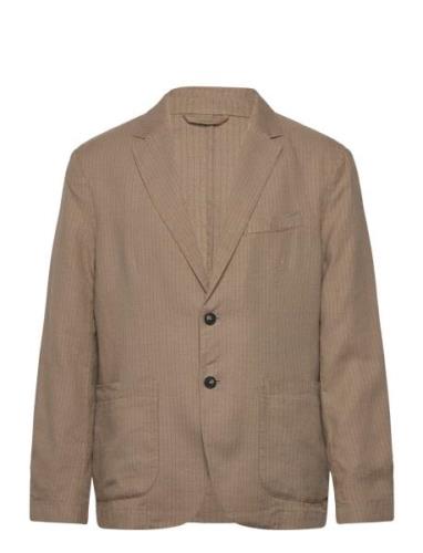 Jacket Suits & Blazers Blazers Single Breasted Blazers Brown United Co...