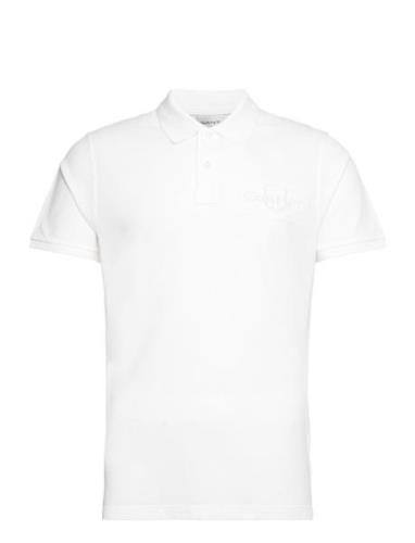 GANT Reg Tonal Shield Ss Polo Vit