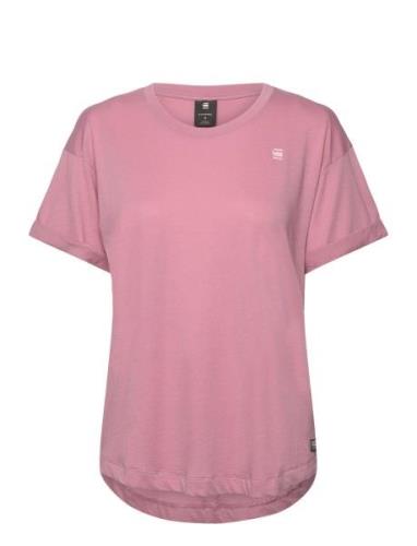 G-Star RAW Rolled Up Sl Bf R T Wmn Rosa