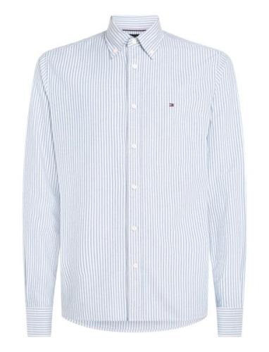 Tommy Hilfiger Heritage Oxford Stripe Rf Shirt Blå