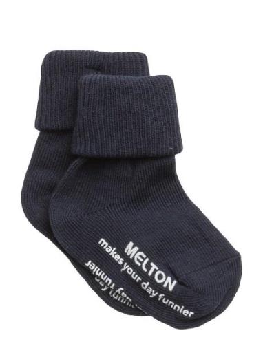 Cotton Socks - Anti-Slip Sockor Strumpor Blue Melton
