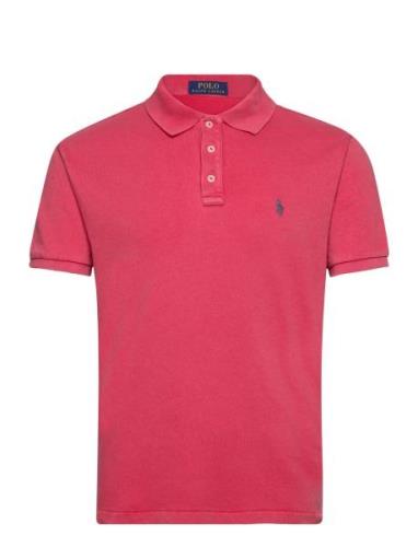 Custom Slim Fit Spa Terry Polo Tops Polos Short-sleeved Red Polo Ralph...