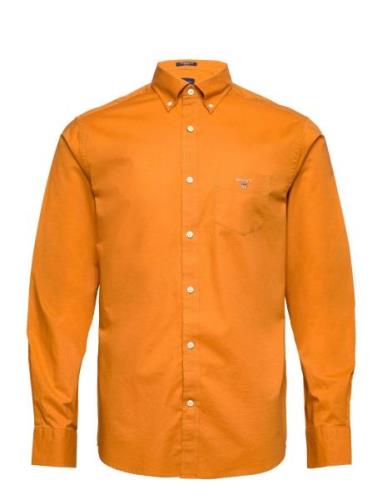 Reg Broadcloth Bd Tops Shirts Casual Orange GANT